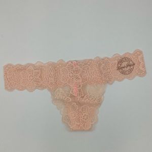 New Victoria’s Secret PINK Allover Lace Thong Panties - XSmall